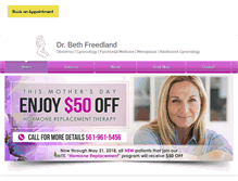 Tablet Screenshot of drbethfreedland.com